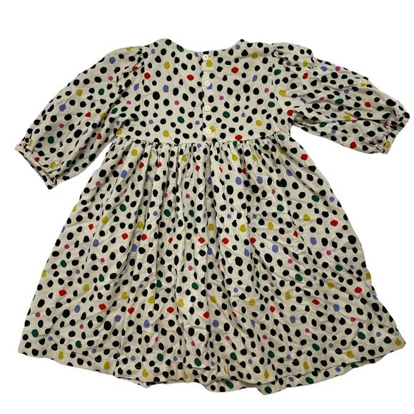 HANNA ANDERSSON Print Flannel Dress in Multicolor Polka Dot Size 10 140 #68001 - Picture 2 of 6